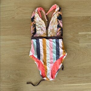 Maaji Striped Multicolor One-Piece Swimsuit